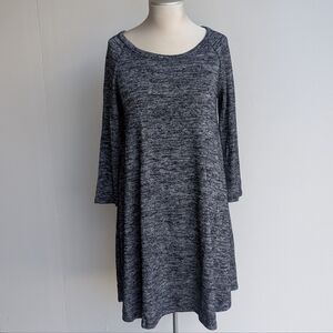 GAP heathered gray long sleeve knit dress